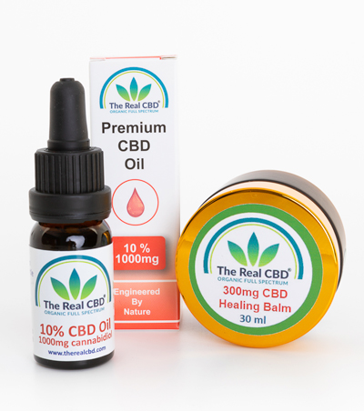 10% CBd-olie og 300 mg CBD-balsam - The Real CBD
