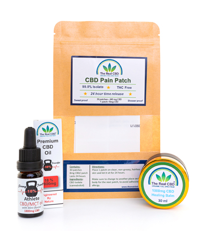 18% CBD-atletolie - CBD-smerteplaster - 1000 mg CBD-balsam - The Real CBD