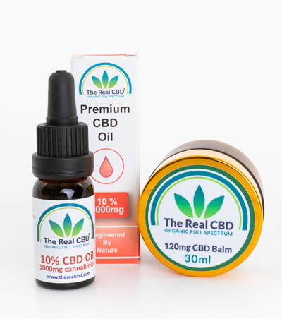 10 % CBD-olie og 120 mg CBD-balsam - The Real CBD