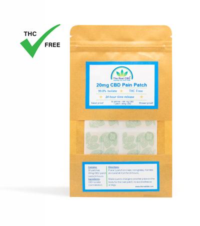20 mg CBD smerteplaster pakke - The Real CBD