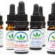 Opstilling af Real CBD-flasker