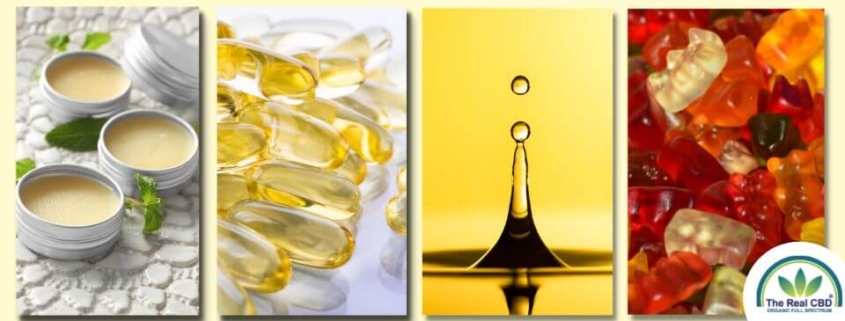 CBD-balsam CBD-kapsler CBD-olie CBD-gummier