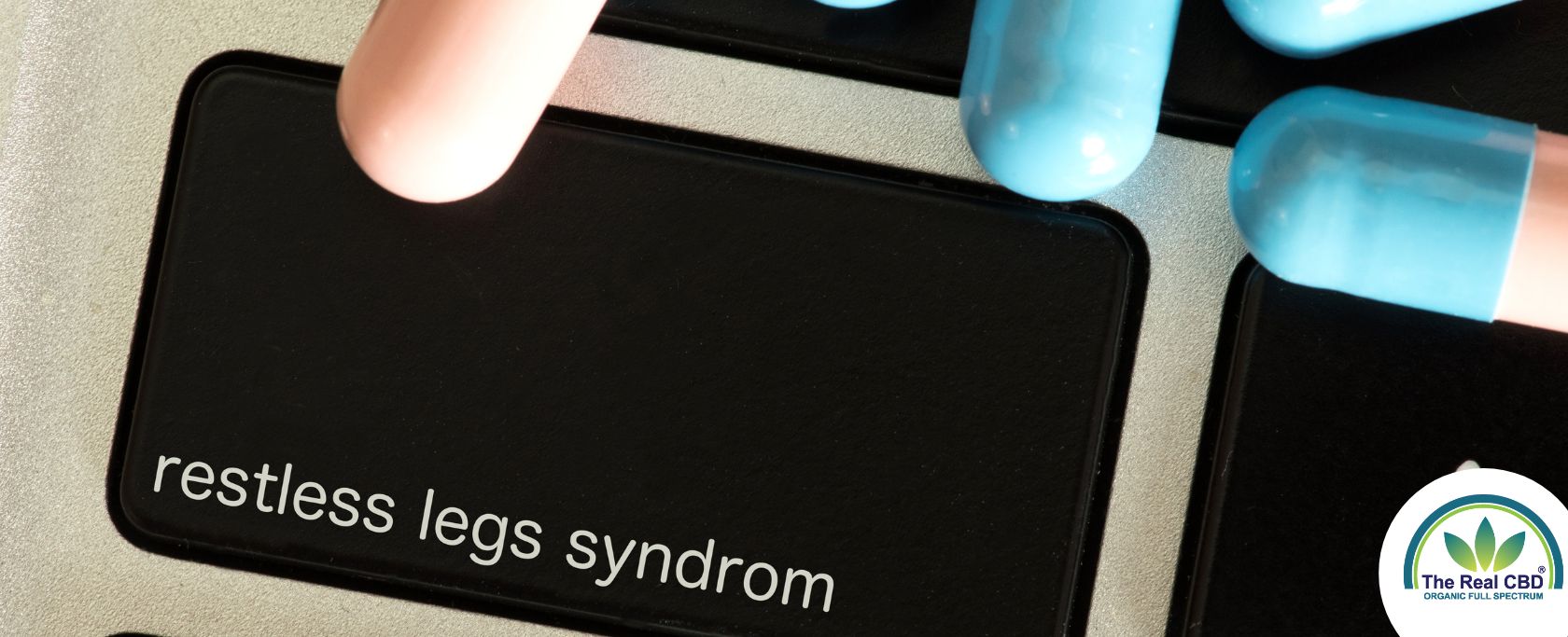 Tastatur med RESTLESS LEG SYNDROME på en af de sorte taster
