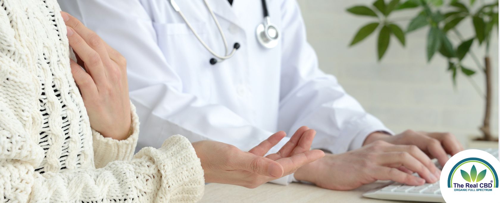 Læge og patient diskuterer