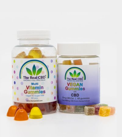 Multivitamin og veganske CBD-vingummier -The Real CBD