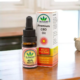 The Real CBD 40% CBD-olie på træbordplade