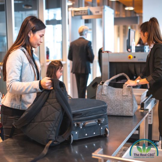 Passagerer får deres bagage checket