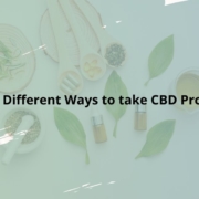 6 Different Ways to take CBD Products