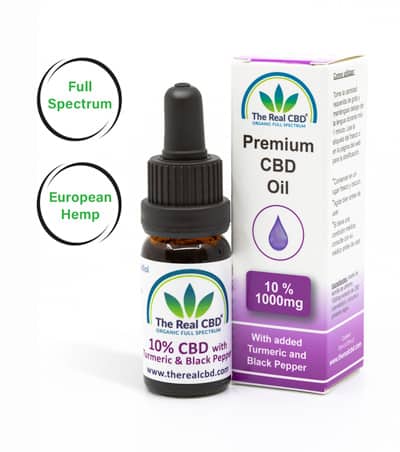10% CBD oil with turmeric and black pepper