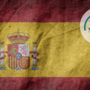 donde-comprar-aceite-cbd-espana-The-Real-CBD-tienda-online-Marbella-Inglaterra-Malaga El logotipo del Real CBD en una bandera española