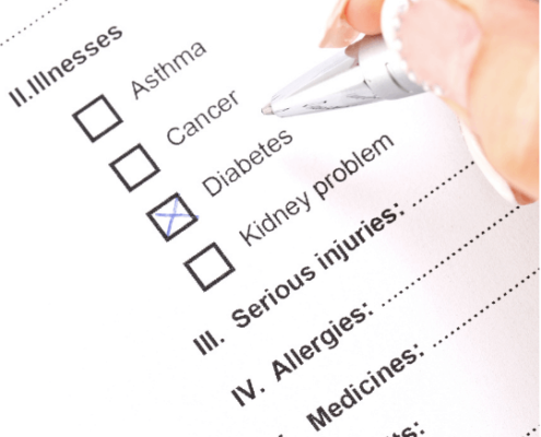 Lista de control de la diabetes