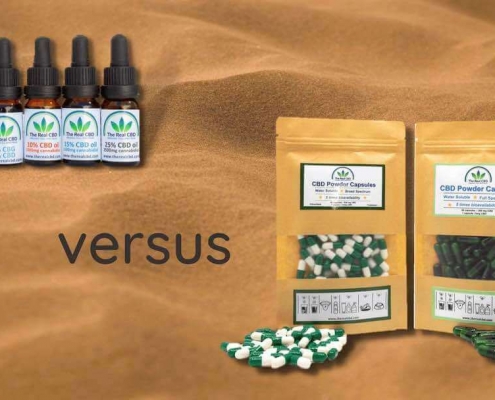 Aceite de CBD frente a cápsulas de CBD