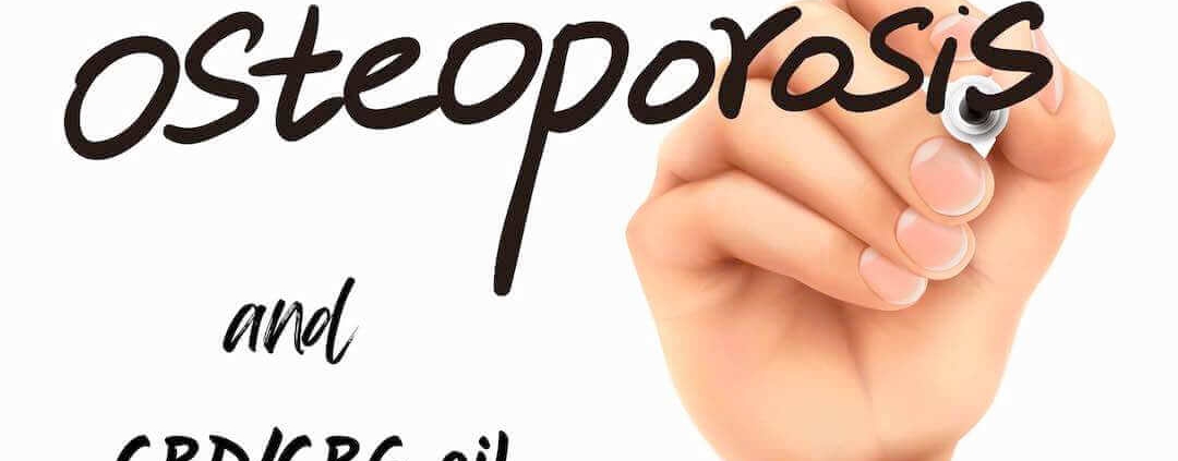 Escribir a mano Osteoporosis y aceite de CBD