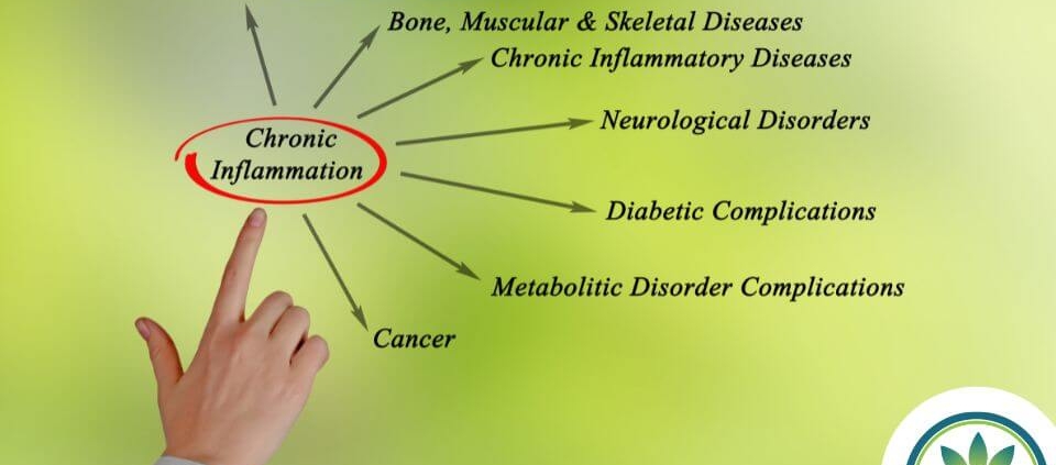 Ilustración de enfermedades relacionadas con la inflamación