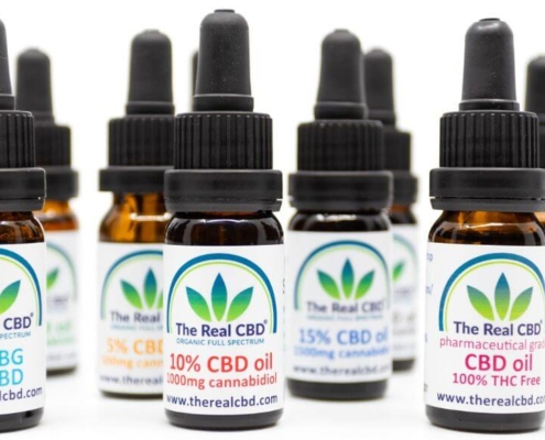 La gama de frascos de The Real CBD