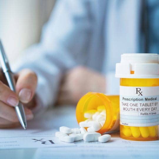 Pastillas recetadas por un médico