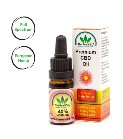 40% de aceite de CBD para aliviar el dolor - The Real CBD marca