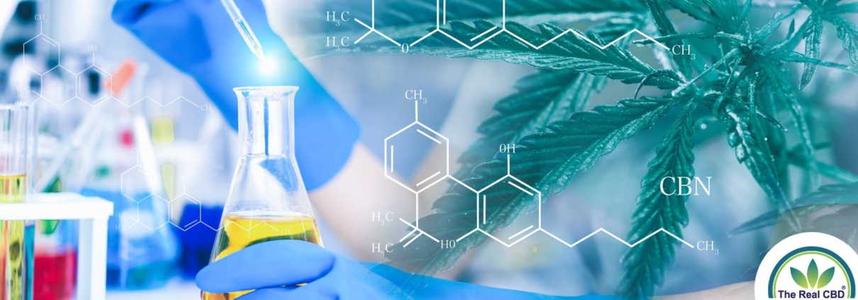 Frascos de laboratorio con líquidos