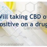 Komt CBD naar voren in een drugstest Zal het nemen van CBD-olie positief testen op een drugstest tekst op foto van drugstest
