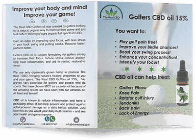 Golfers CBD olie