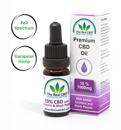 10% CBD oil with turmeric-The Real CBD-UK-Denmark-Spain-Germany 10% CBD oil with turmeric - The Real CBD Brand