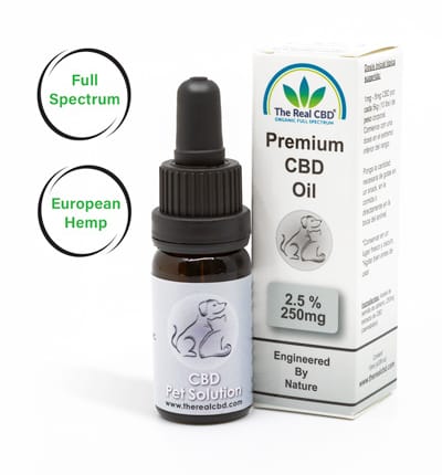 2.5% CBD Pet Solution-The Real CBD-UK-Denmark-Spain-Germany 2.5% CBD Pet Solution-The Real CBD