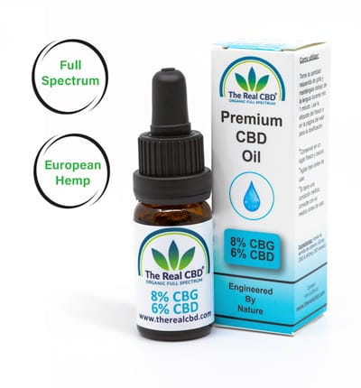 8% CBG Oil-The Real CBD-UK-Denmark-Spain-Germany 8% CBG/CBD Oil- The Real CBD Brand