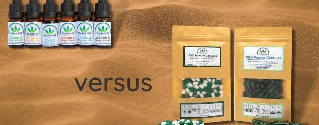 CBD-Öl vs. CBD-Kapseln
