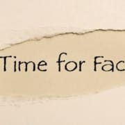 TIME FOR FACTS aufgerissen auf Karton