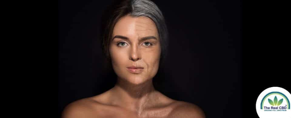 Young and old face of the same woman