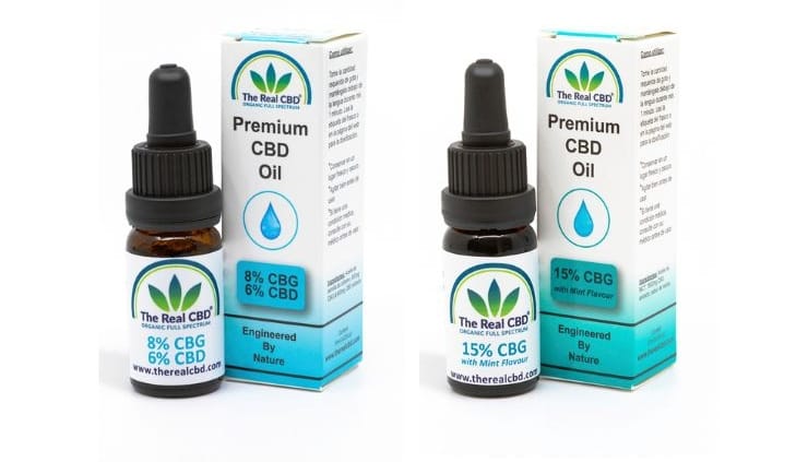 The Real CBD - CBG products 2 CBG tincture bottles - The Real CBD Brand