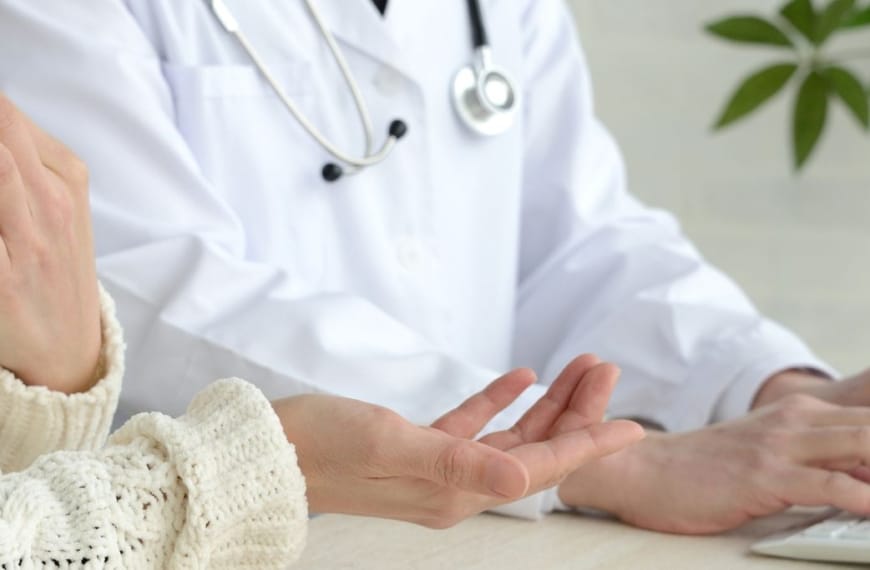 Doctor and patient discussing