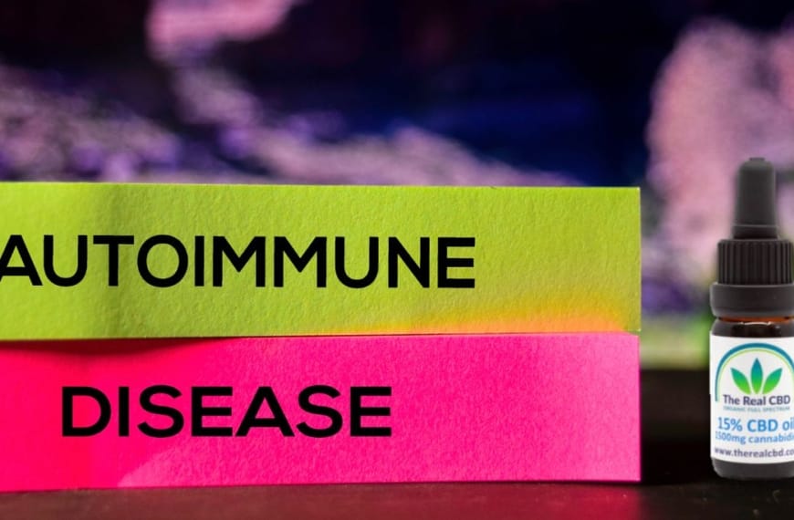 Neon paper with AUTOIMMUNE DISEASE words on