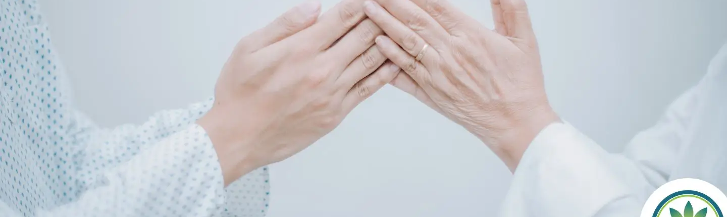 Two Muslims holding hands