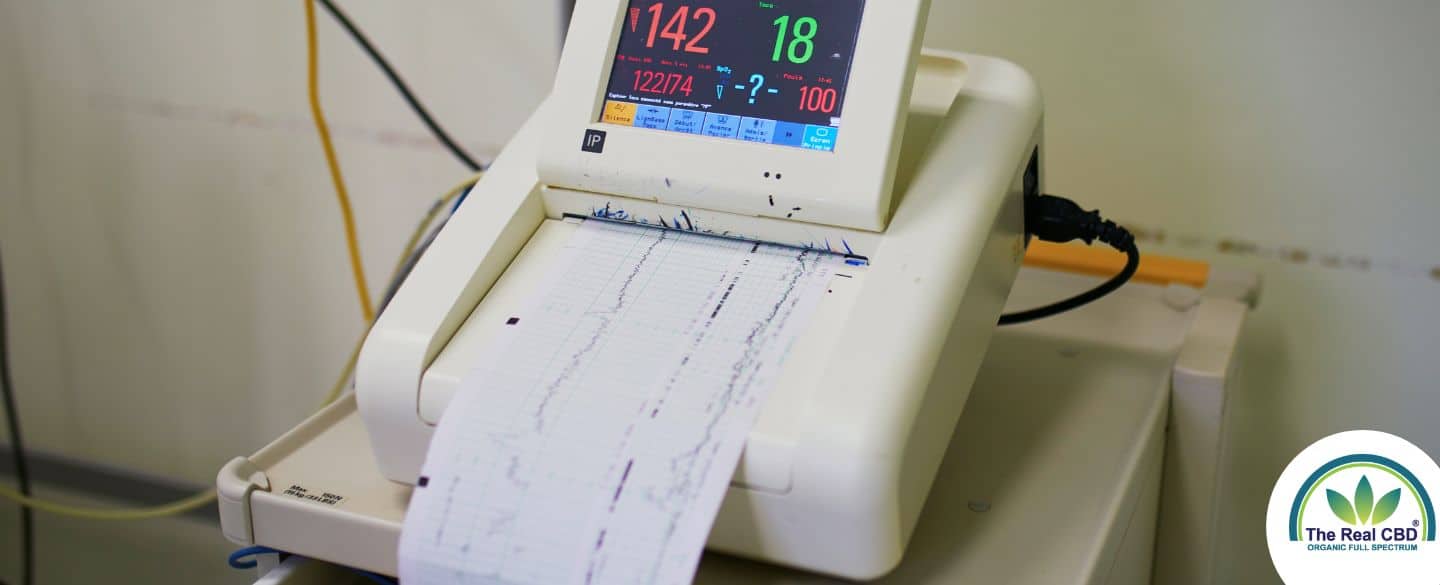 Ecografie-machine die een HRV-test uitvoert