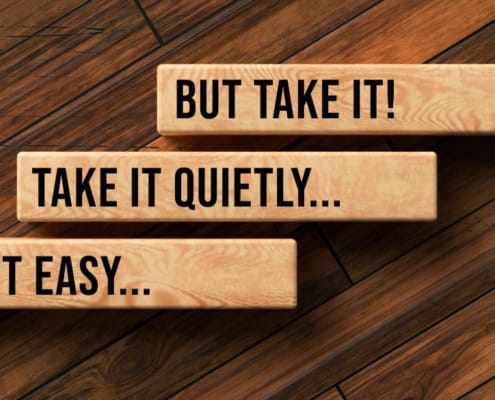 Wooden bricks with word sayings