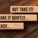 Wooden bricks with word sayings