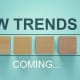 Sign with TRENDS and building blocks