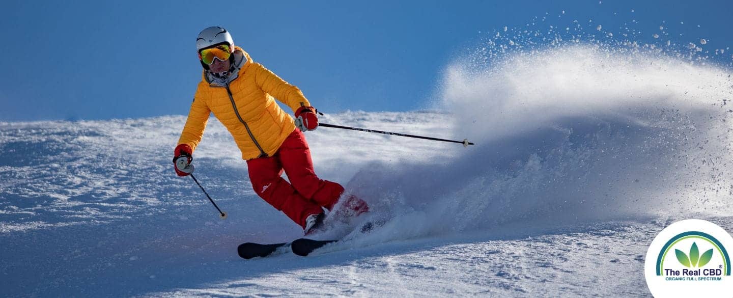 Man skiing in the mountains
