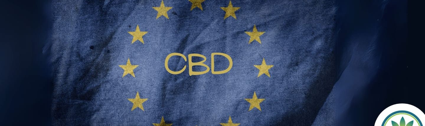EU stars on Jeans material with CBD in the middle