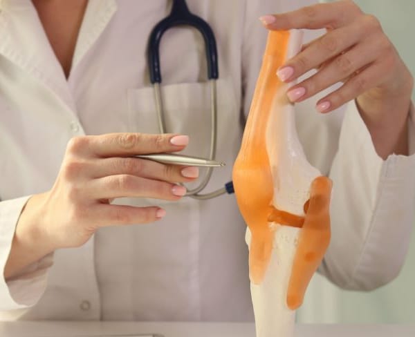 Arts geeft uitleg over gezonde gewrichten