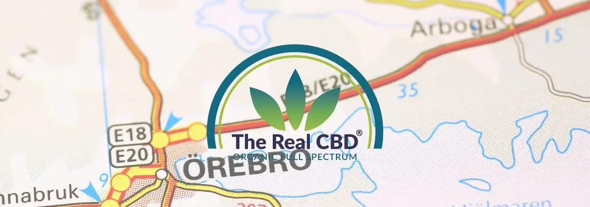 Orebro op een kaart