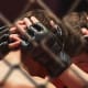 MMA-Kämpfer im Kampf
