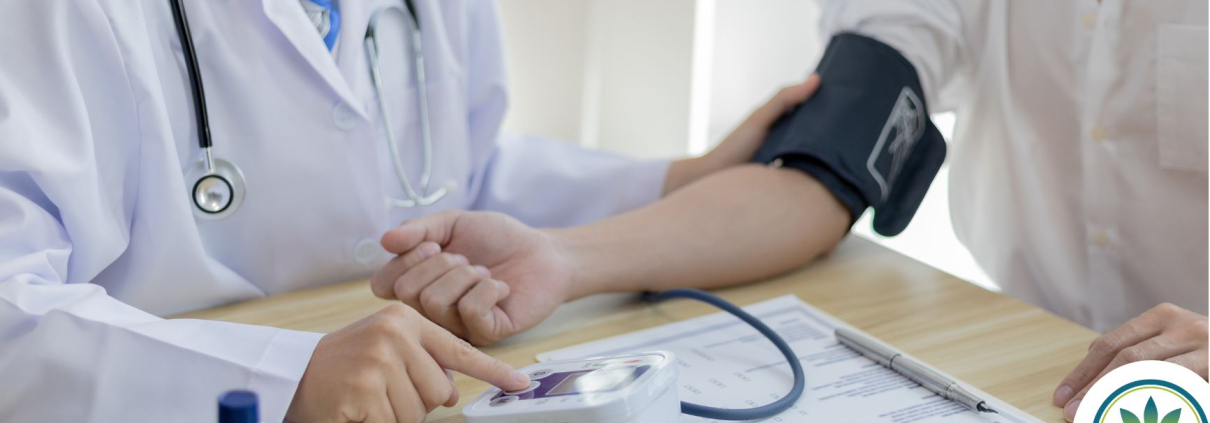 Doctor measuring a patient's blood pressure