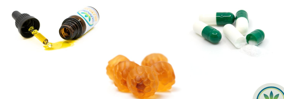 CBD oil CBD gummies and CBD capsules