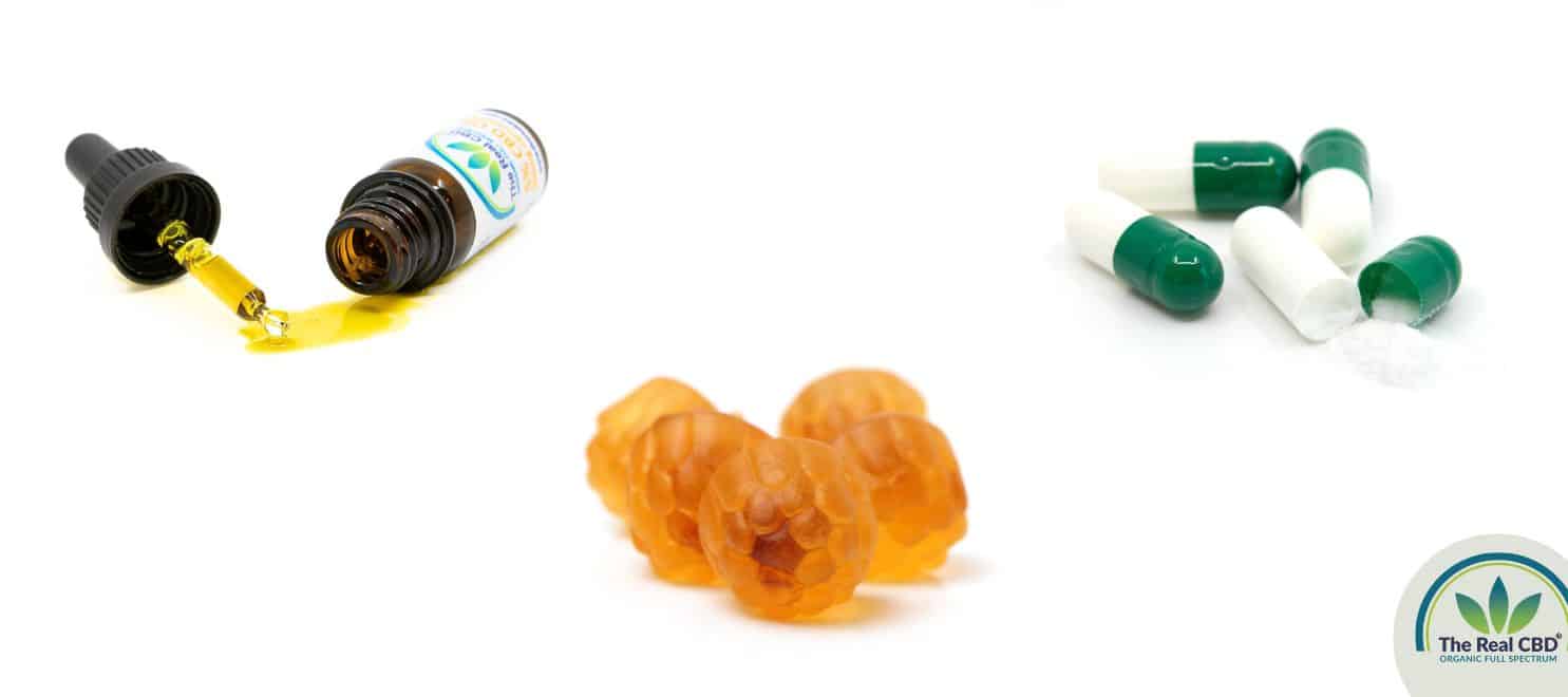 CBD oil CBD gummies and CBD capsules