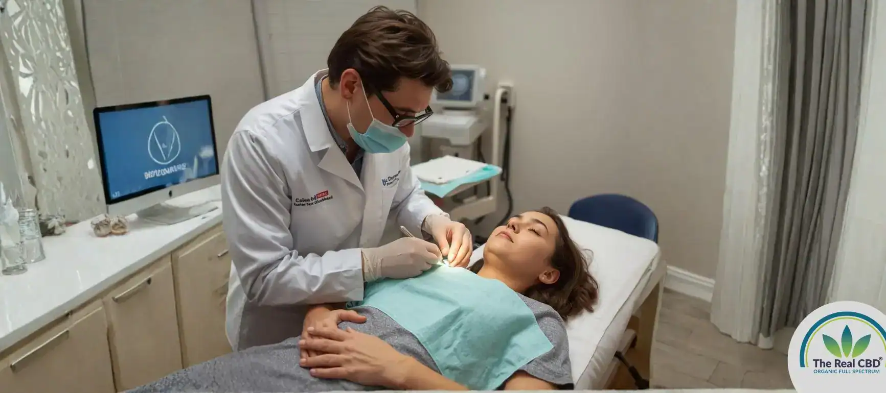 GP office where a woman is having a small procedure
